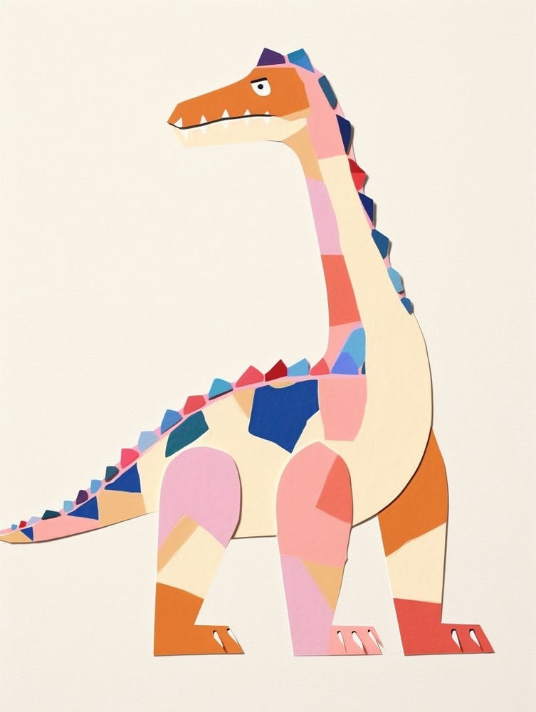 Kinderzimmer Dinosaurier Kunst Alectrosaurus 1