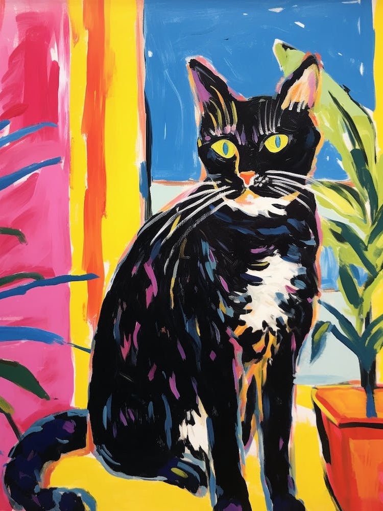 Painting Of A Cat In Djerba Tunisia 2
