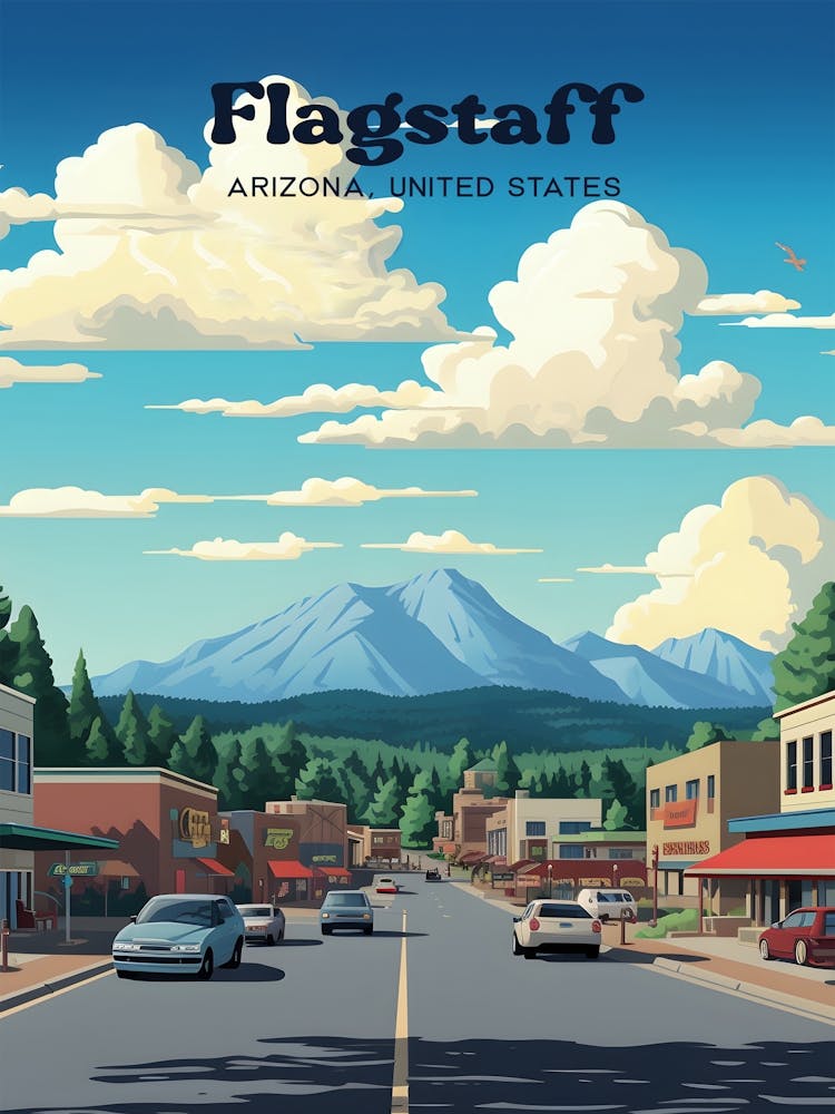 Flagstaff Arizona 1a Travel Poster 3 4 Resize