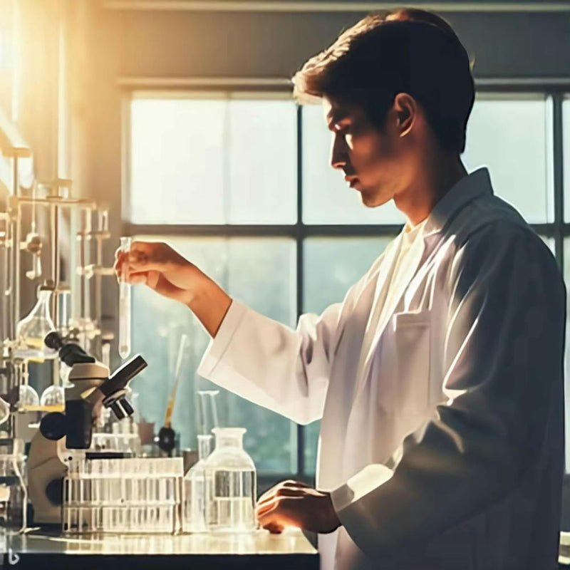 Young Scientist In A Laboratory