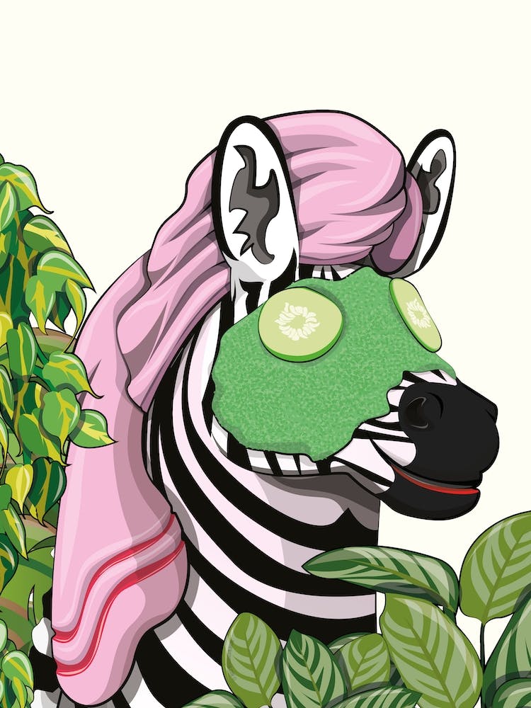 Zebra Bathroom Facemask