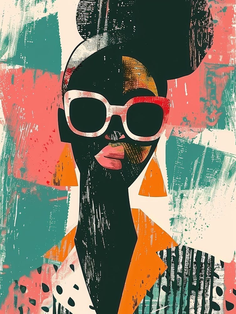 Afro-American Woman In Sunglasses 7