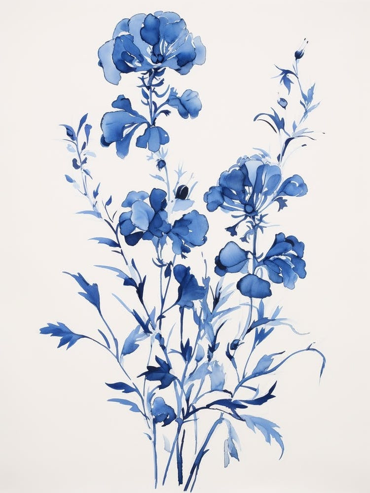 Blue Botanical Snapdragon 3