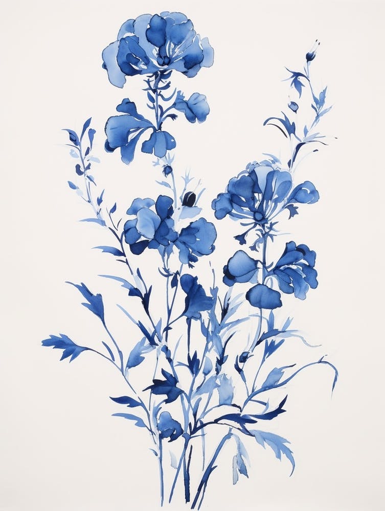 Blue Botanical Snapdragon 3