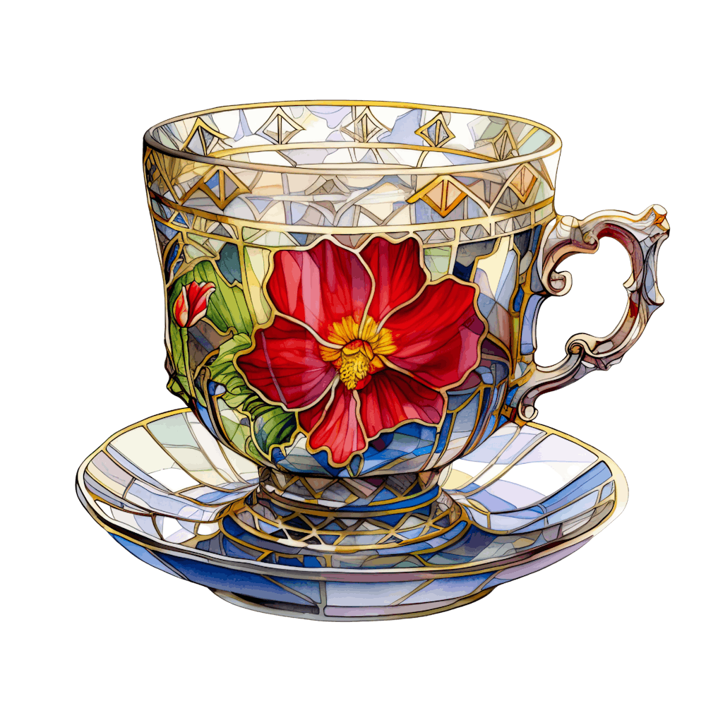 Tea Cup And Saucer 3