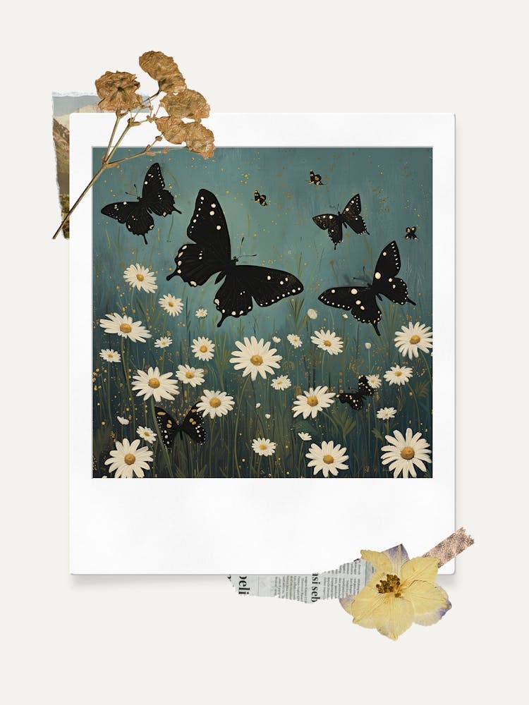 Scrapbook Butterflies Fairycore Painting 2