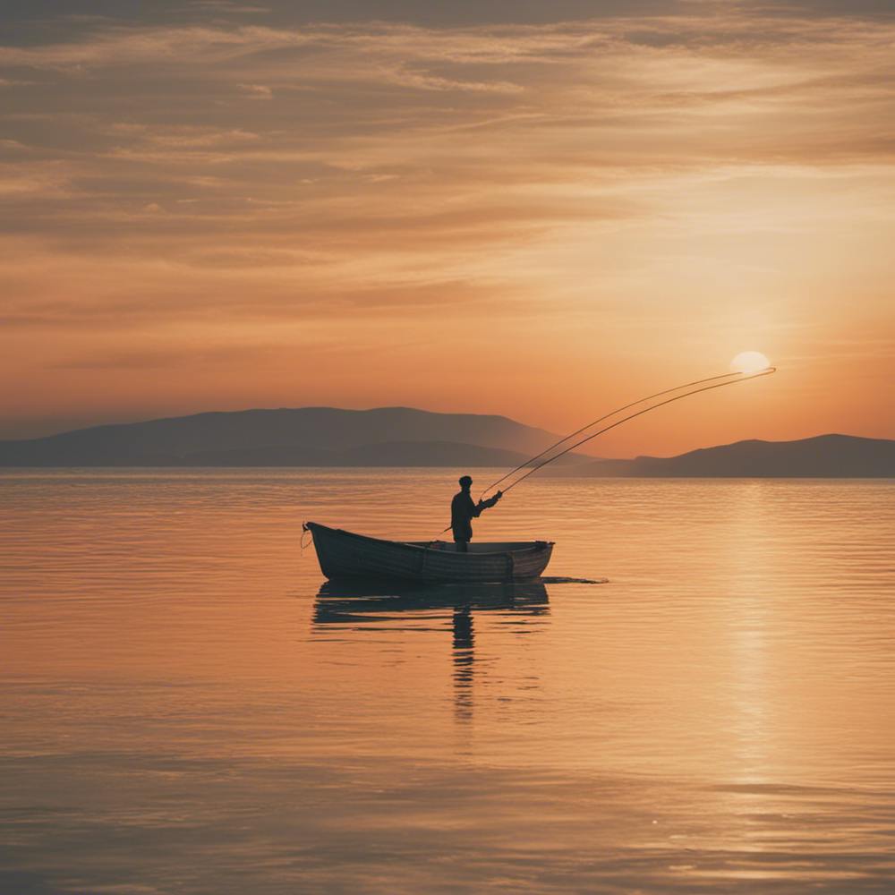 Fishing At Sunset