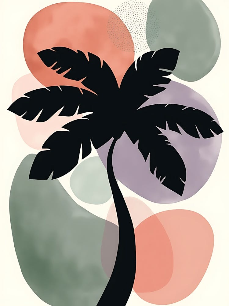 Harmonious Nature Elements in a Pastel Color Scheme