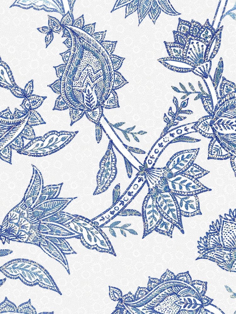 Blue Indienne Paisley Florals