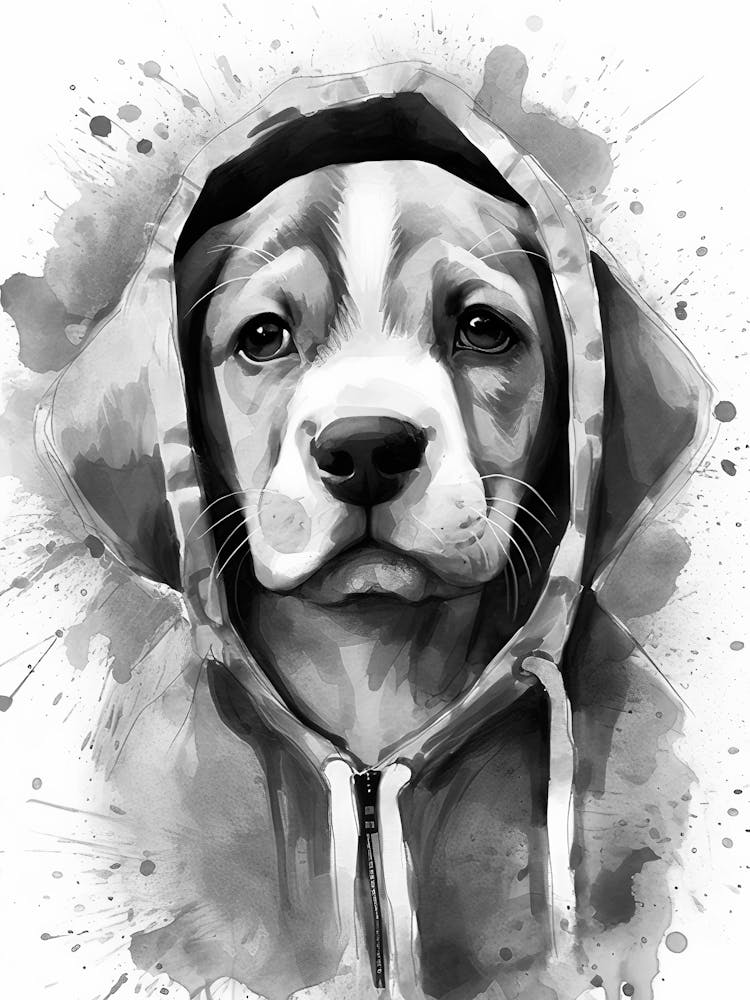Beagle Dog Portrait