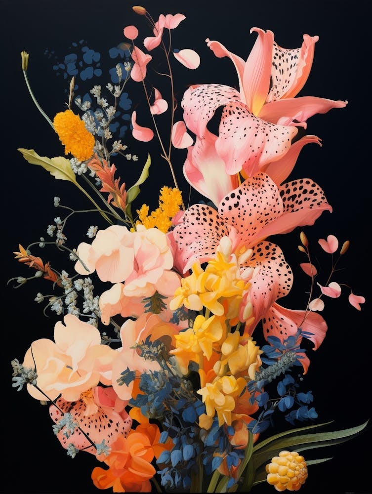 Surreal Florals Snapdragon 1 Flower Painting
