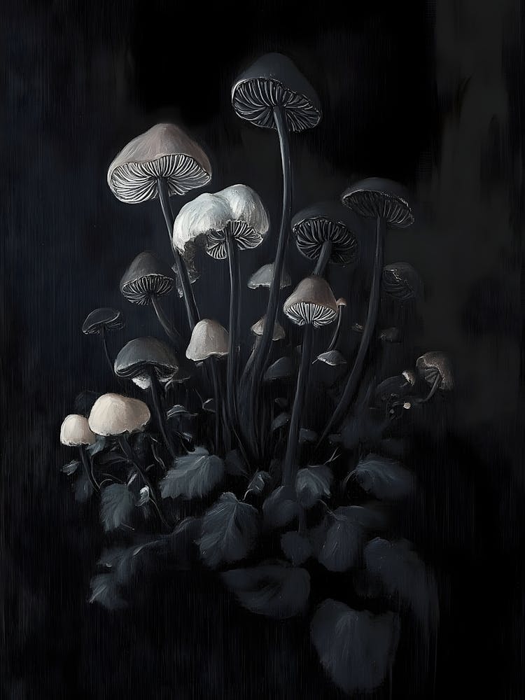Mushrooms In The Dark
