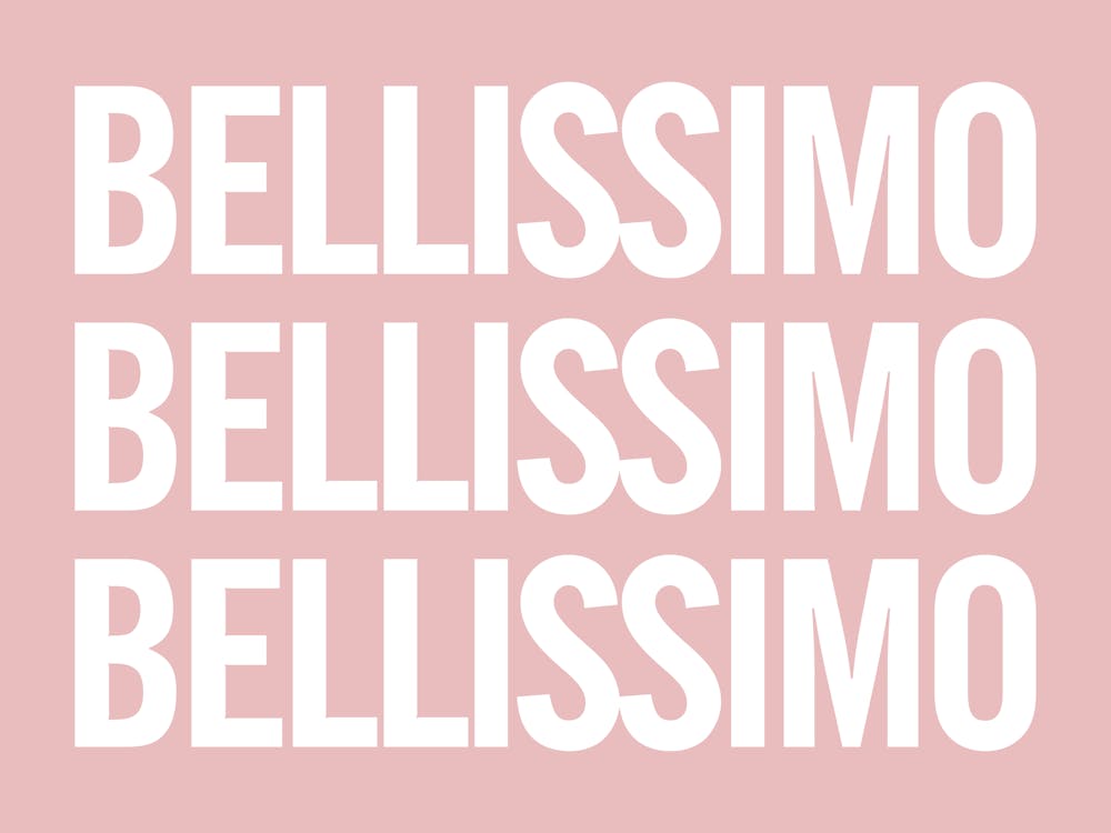 Bellissimo - Pink And White