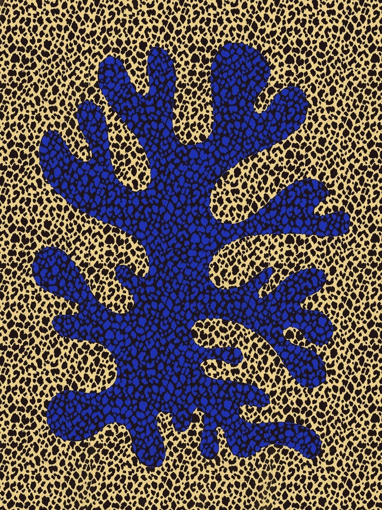 Blue And Yellow Coral Study