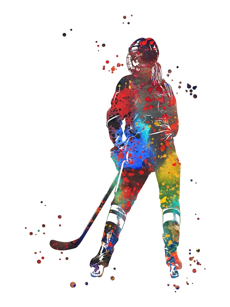 Hockey Player Girl 1