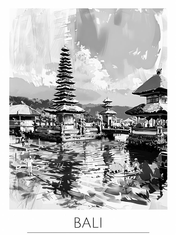 Bali In Black And White