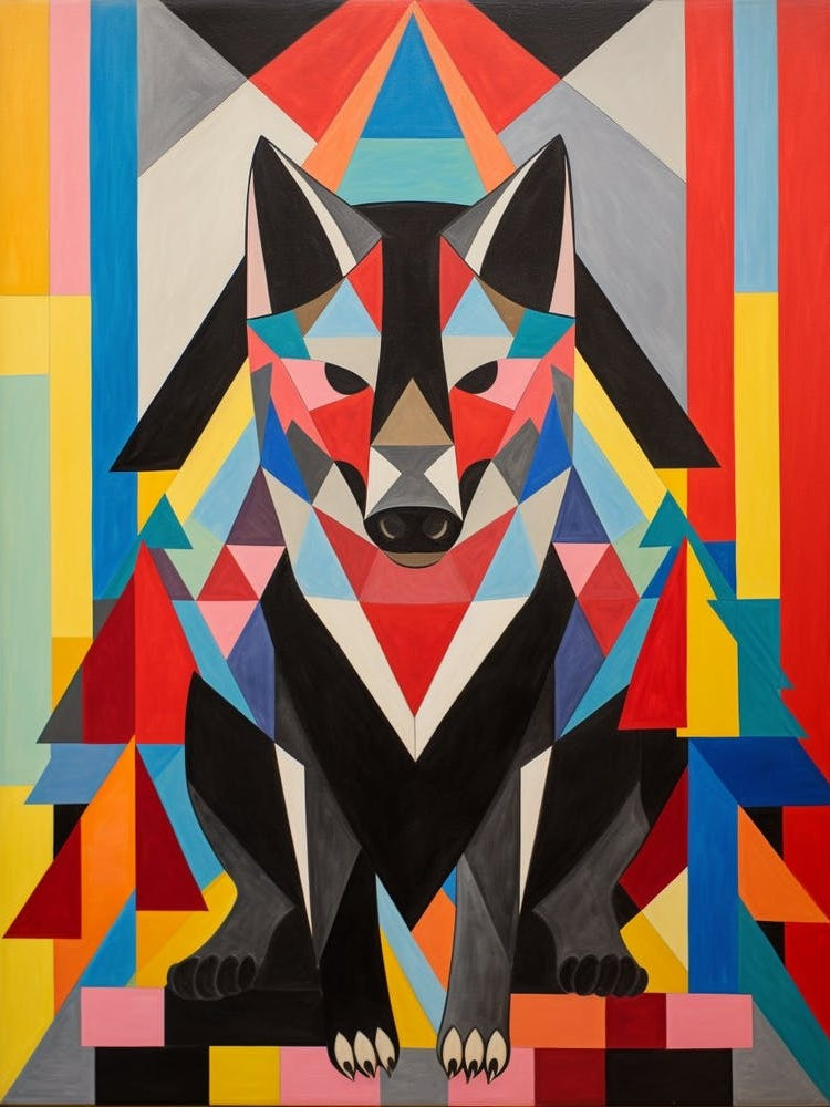 Wolf Geometric Abstract 7