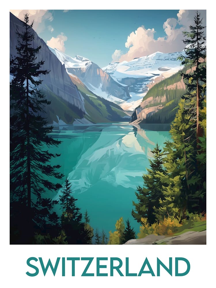Affiche de voyage Switzerland