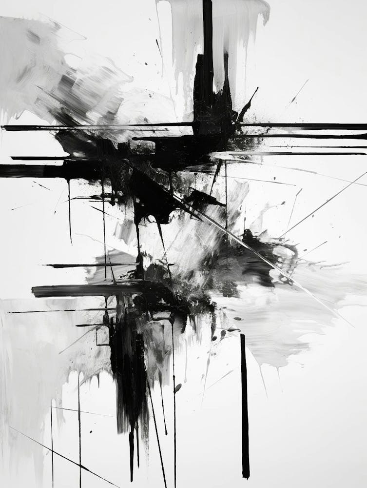 Contrast Abstract Black And White 3