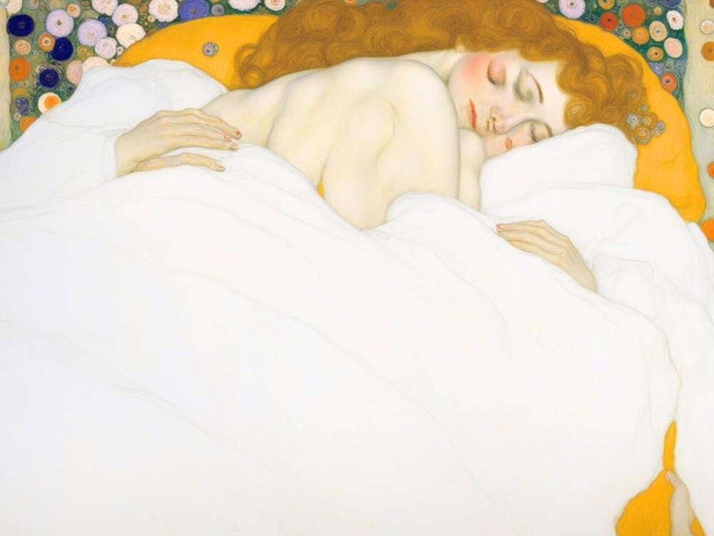 Klimt - Sleeping Woman