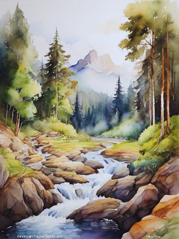 Uk.Paysage de Forêt Montagneuse