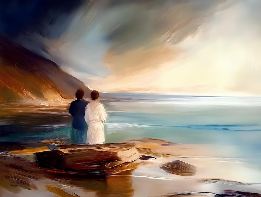 Couple At The Beach
