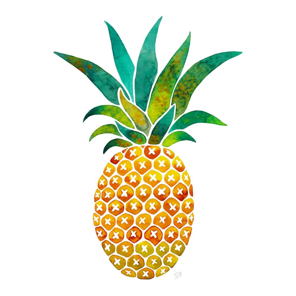 Ananas Yellow Square