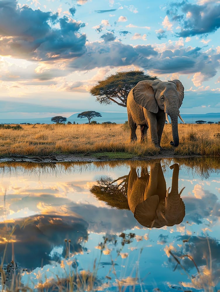 Elephant In The Savannah 2