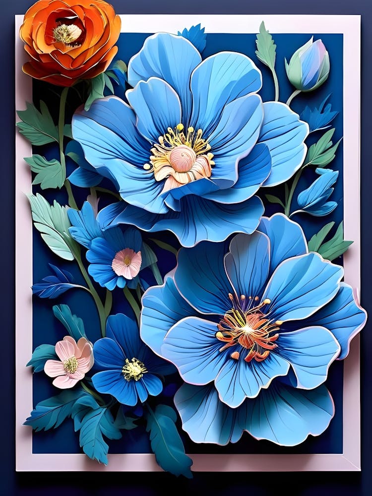 Blue Flowers 8