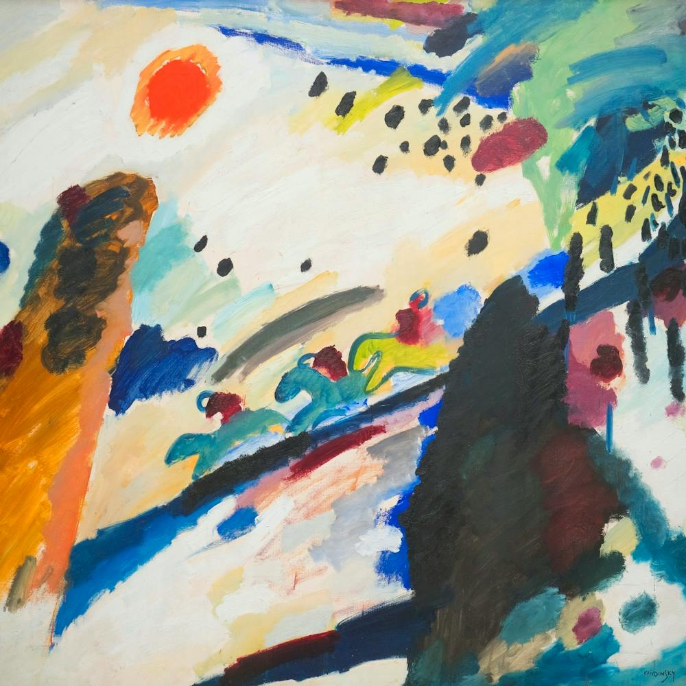 Wassily Kandinsky Romantic Landscape