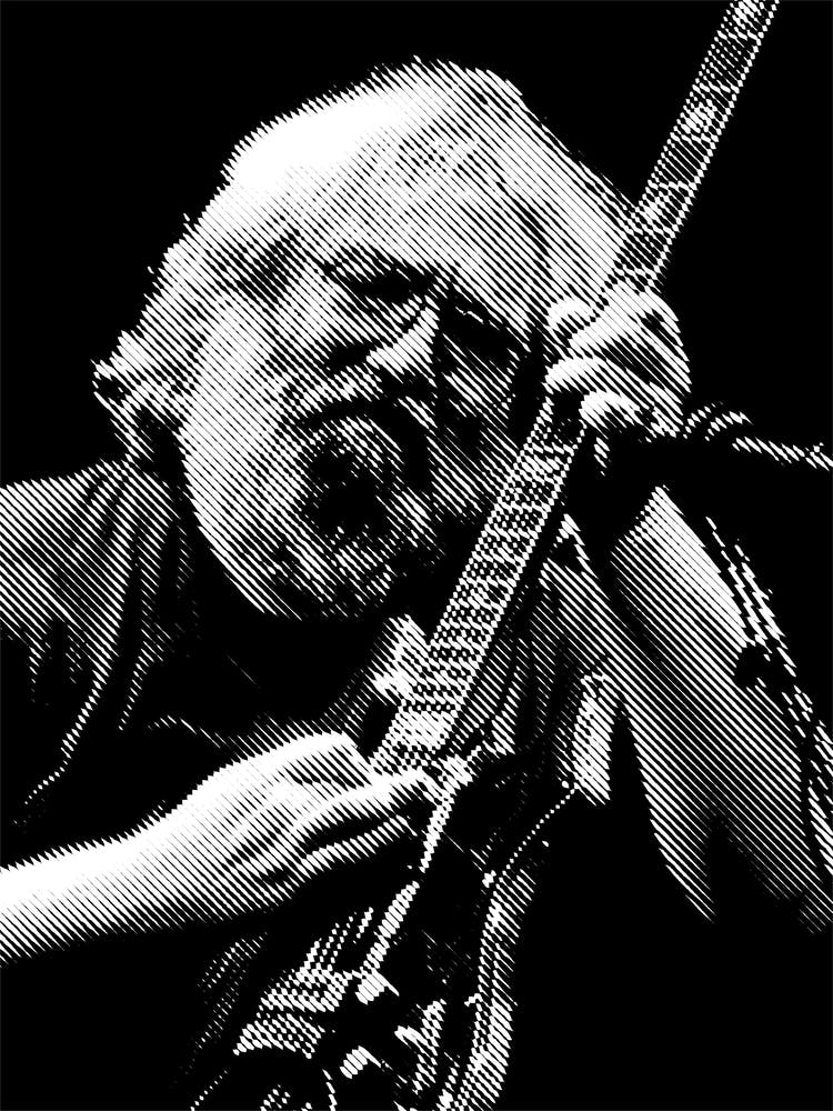 Jerry Garcia Line Art 3