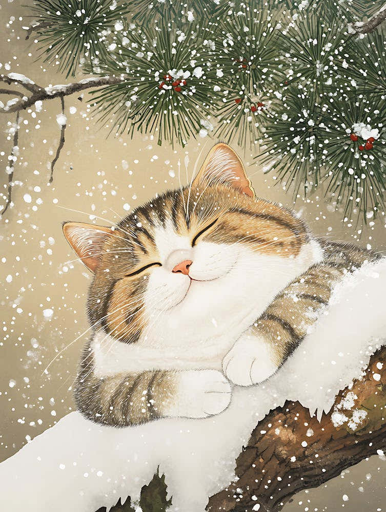 Cat In The Snow 3