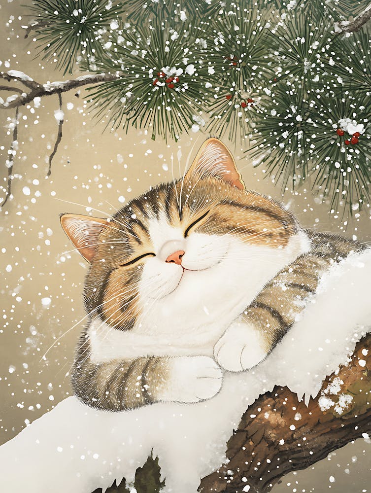 Cat In The Snow 3