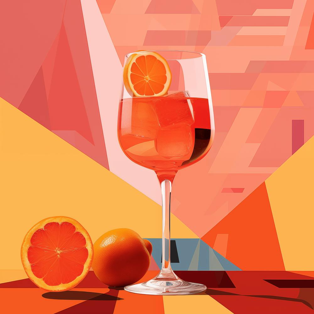 Orange Aperol Spritz Cocktail