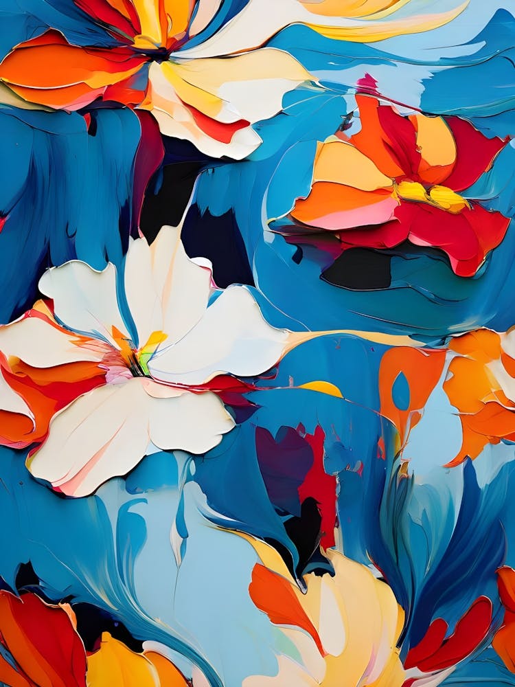 Abstract Flower Painting 21