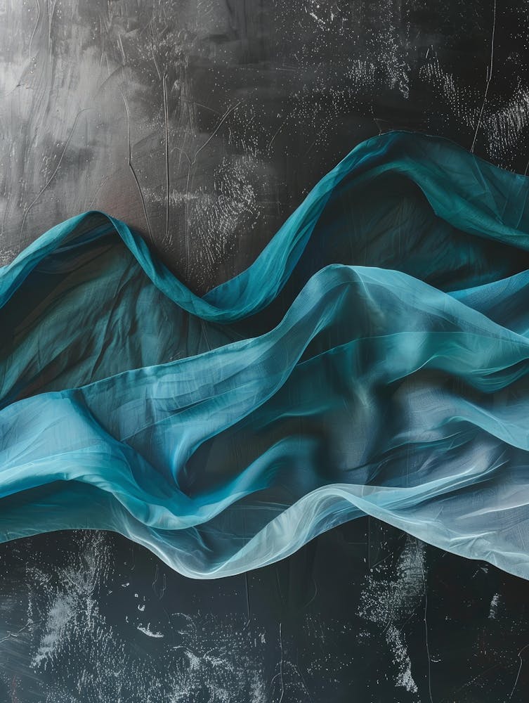 Blaue Seide