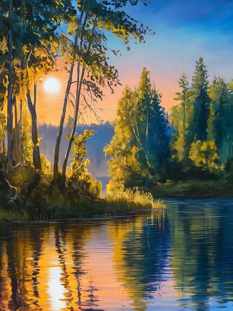 Sunset In The Forest 2