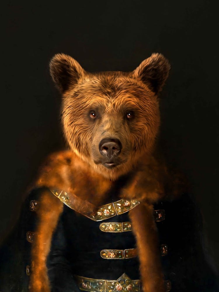 Brave Brown Berchtold Bear Pet Portraits