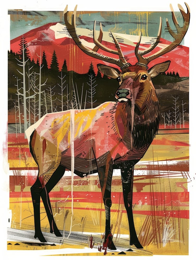 Elk Illustration 3