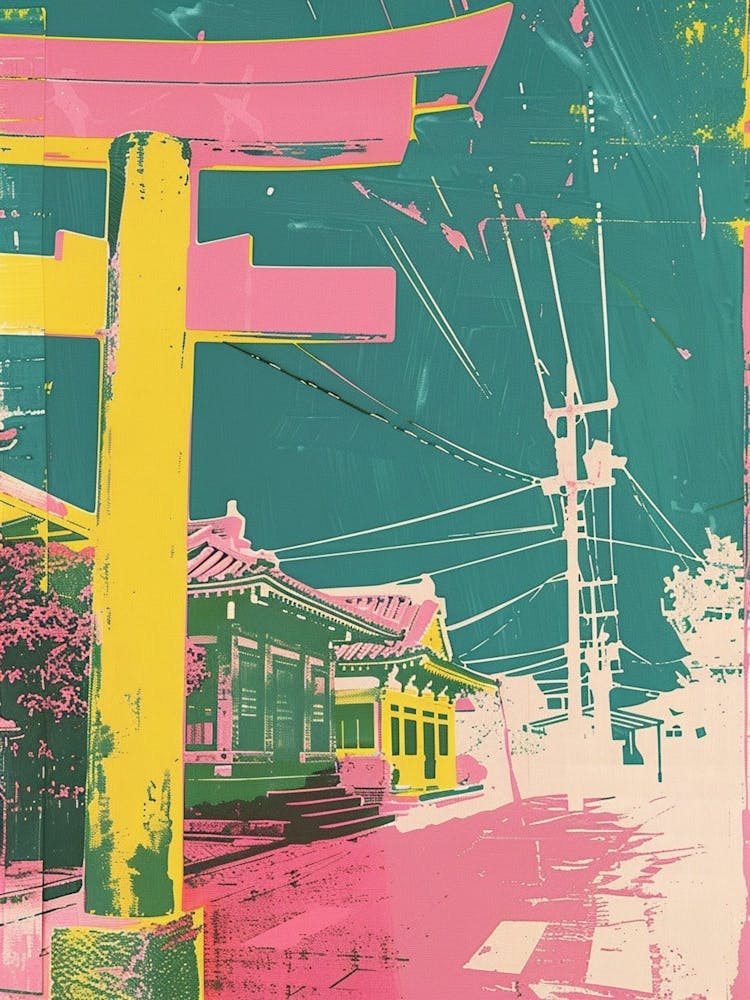 Hiroshima Retro Duotone Silkscreen 5