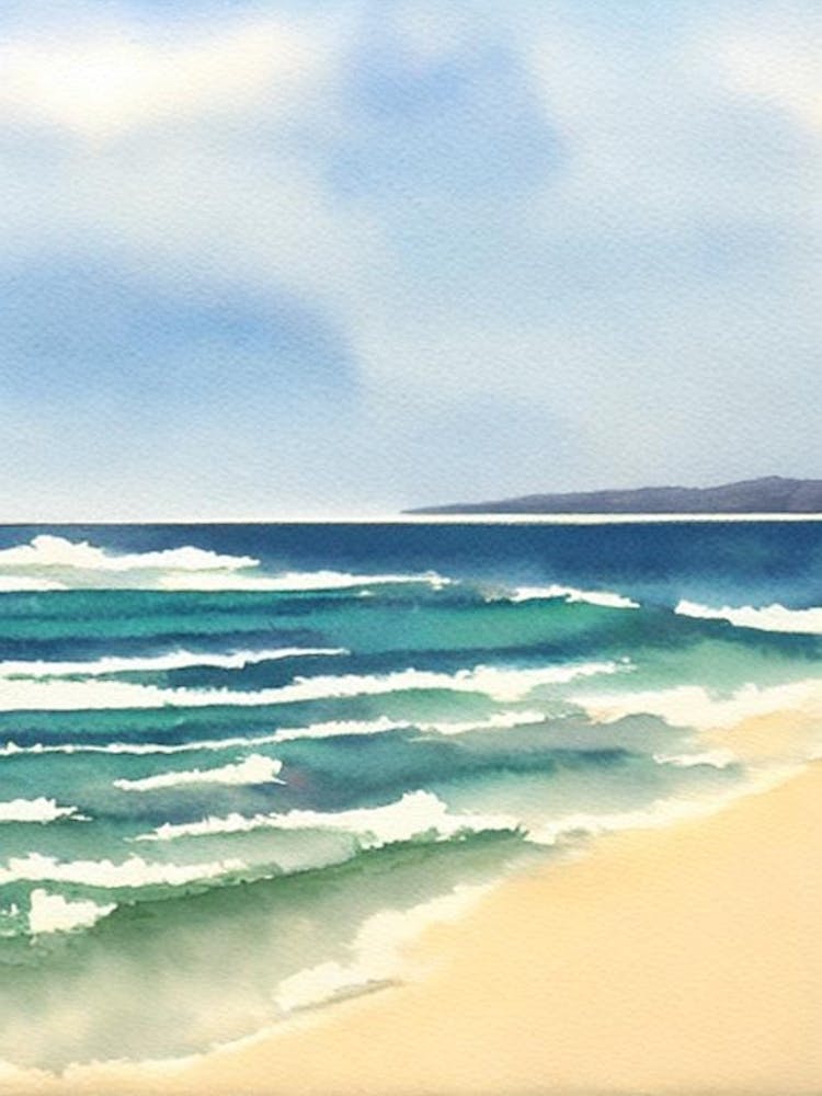 Freshwater Beach, Australia Watercolour