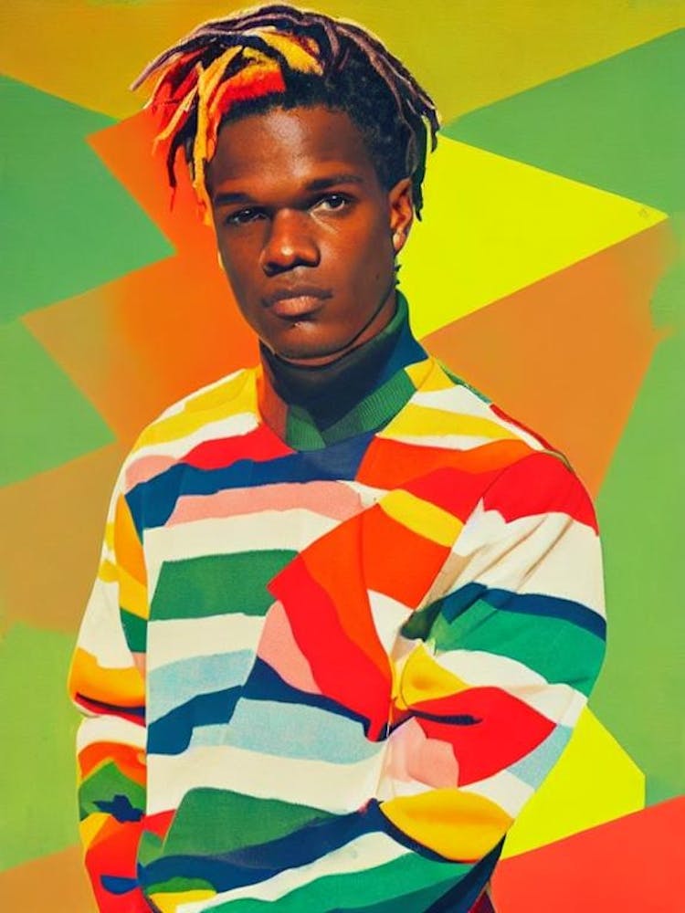 Daniel Caesar Colourful Pop Art