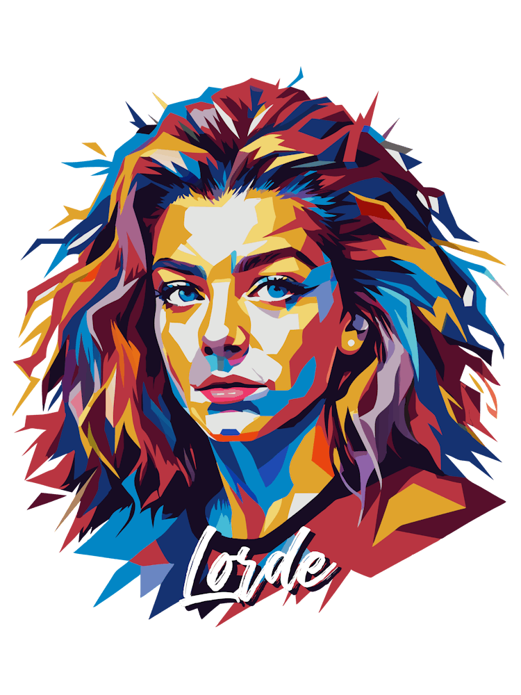 Lorde 01 Portrait Music Icon Style WPAP Pop Art