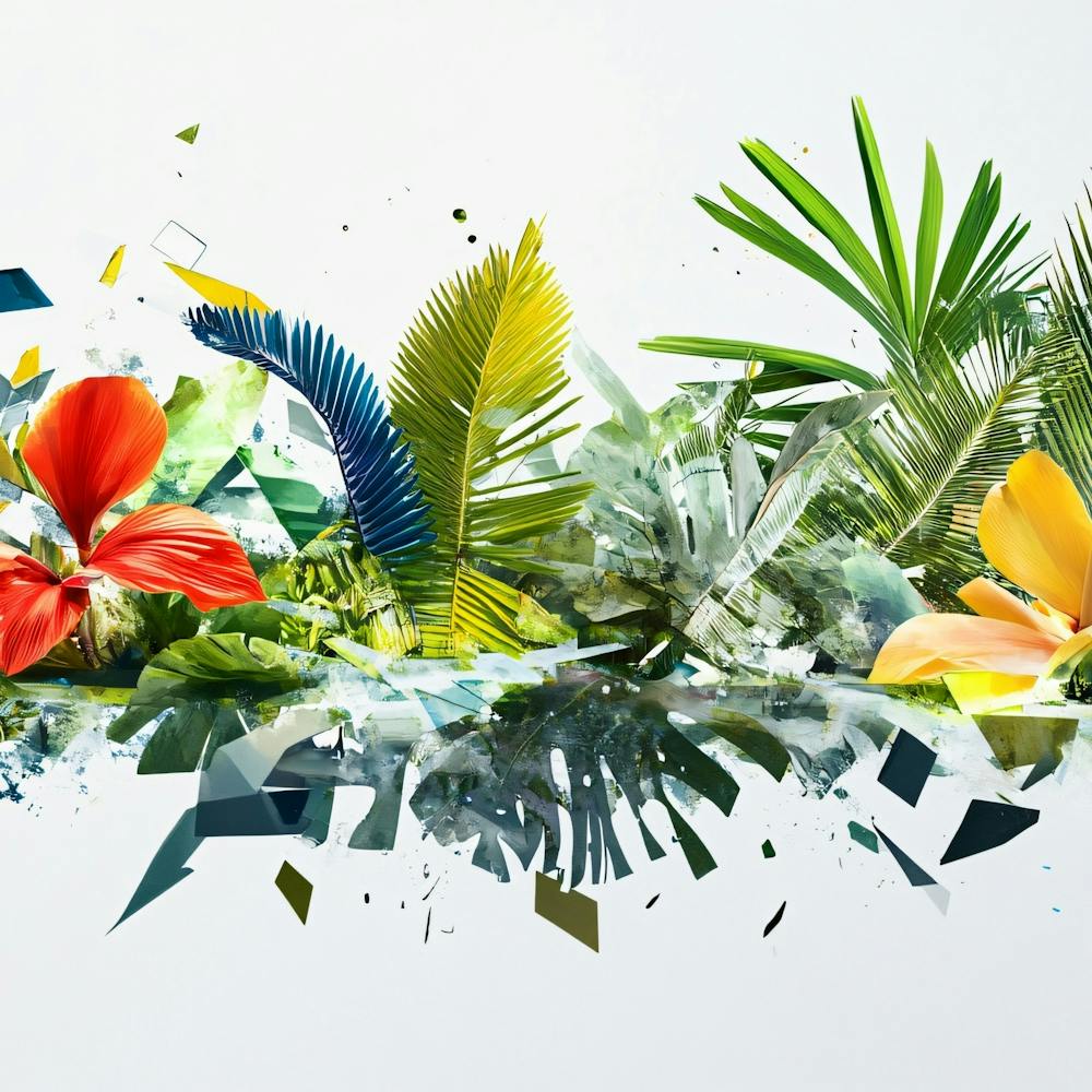 Abstract Tropical Leaves