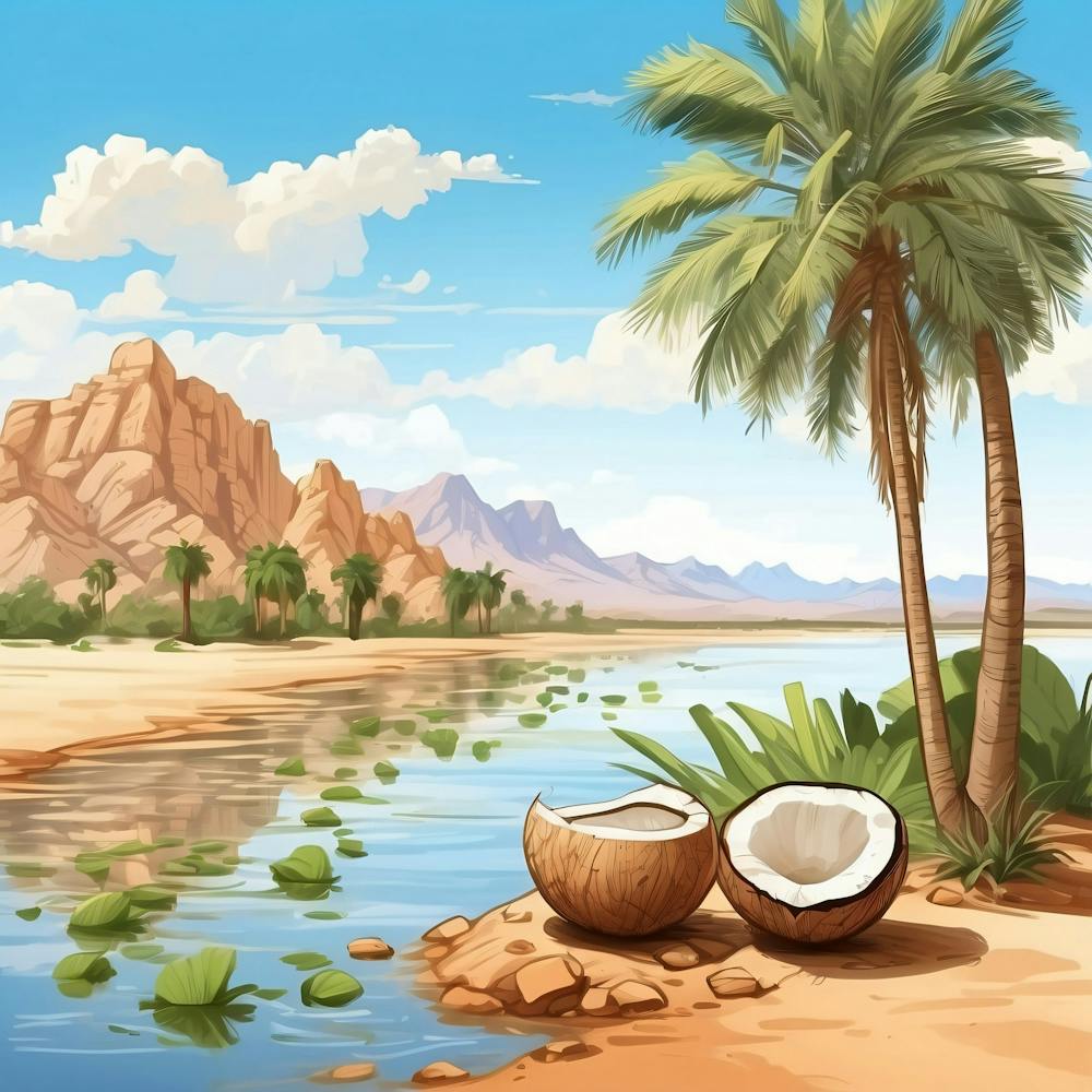 Palm Trees In The Desert