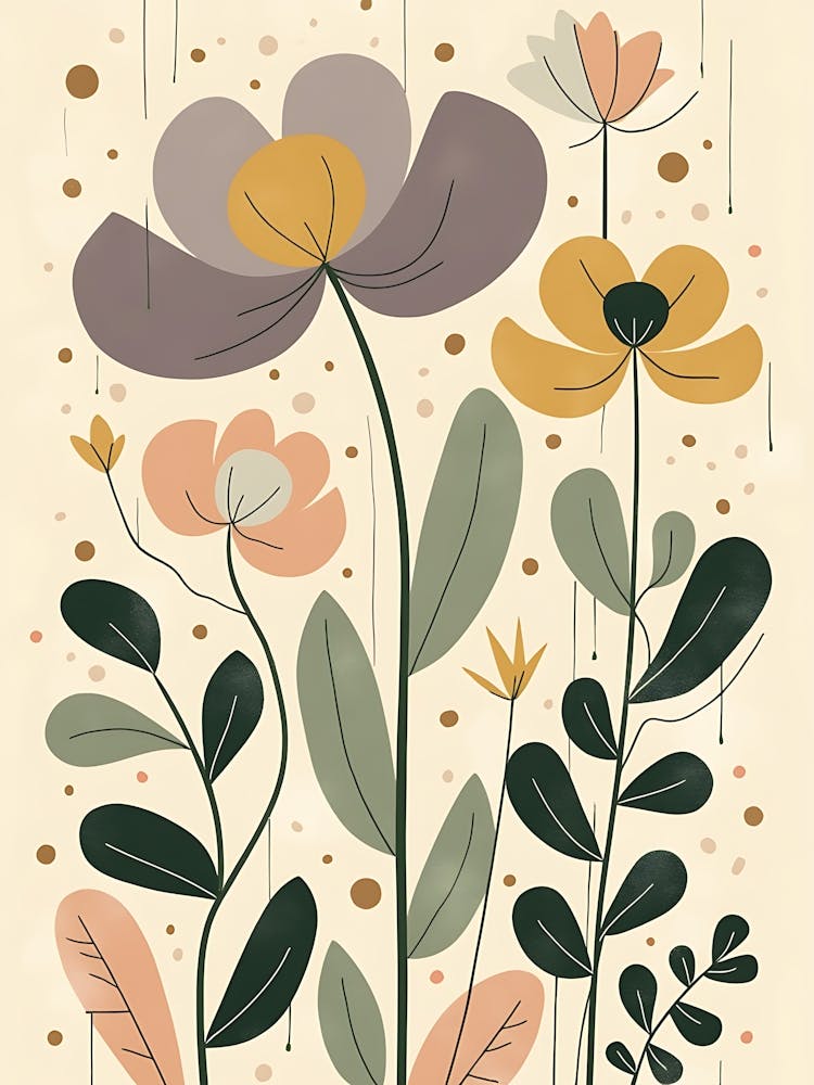 Graceful Wildflower Dance