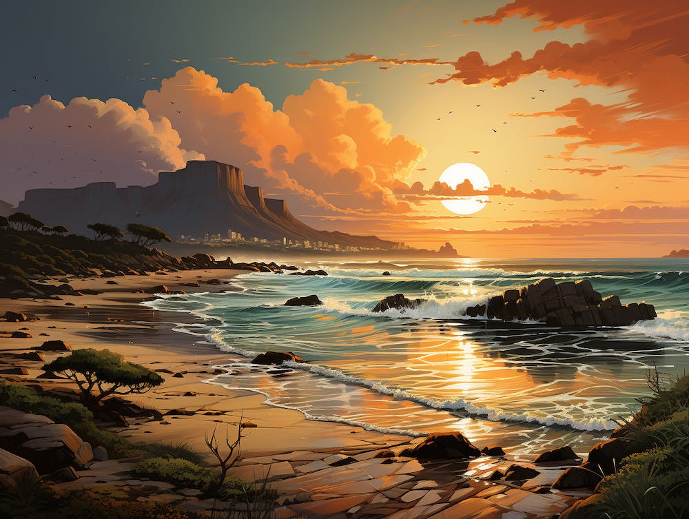 Sunset On The Beach 2