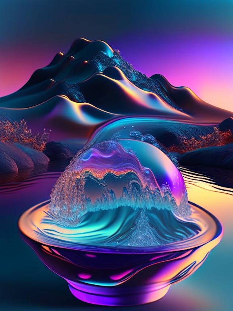Boiling Water, Waterscape Holographic 1