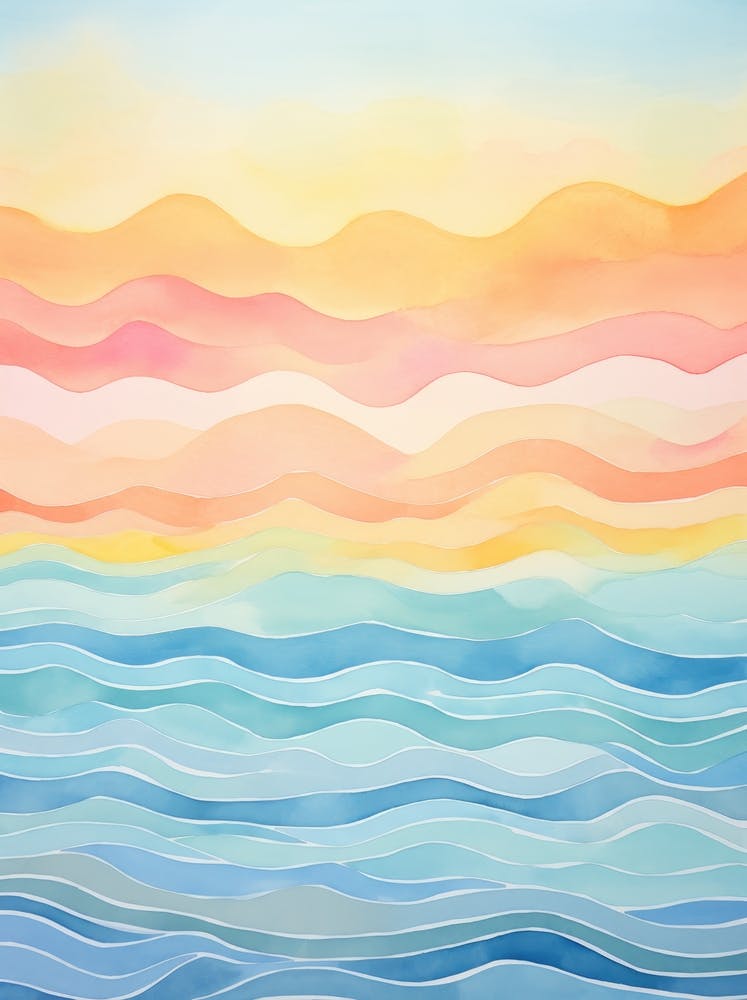 Watercolor Ocean Background