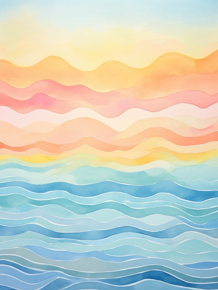 Watercolor Ocean Background